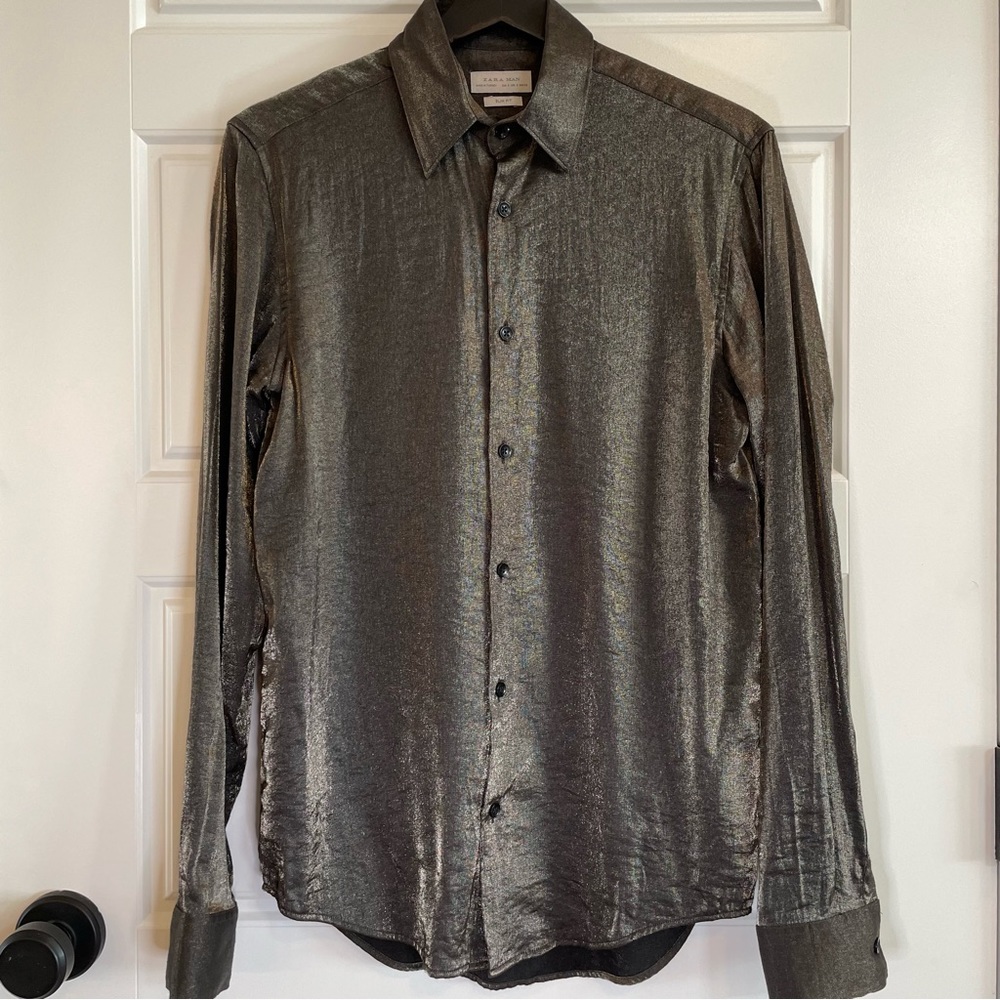 Zara Man slim fit shirt. Size S. Like new!